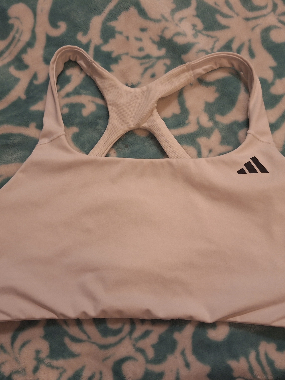 Adidas Women’s White Racerback Sports Bra